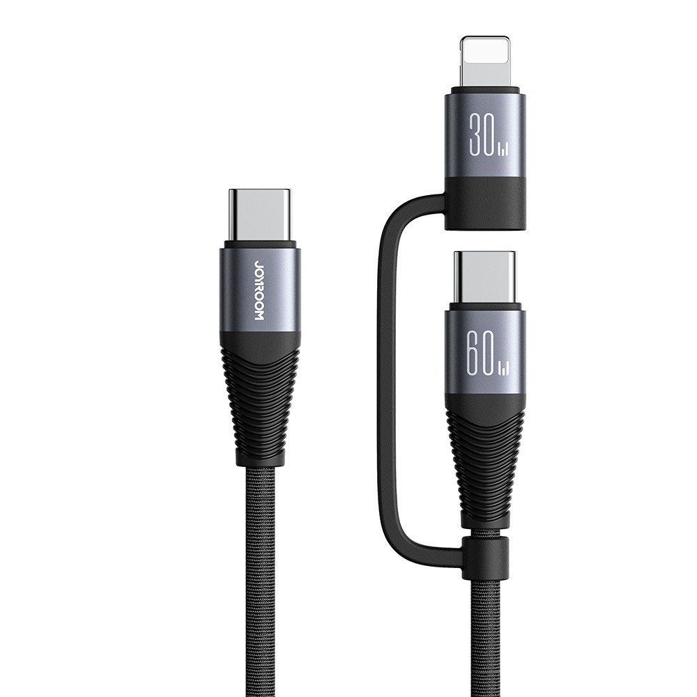 Aluminum-Alloy 4-in-1 Fast-Charging Cable, 60W 3