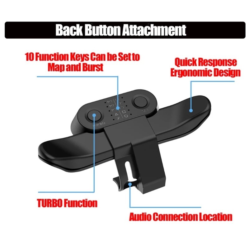 Suitable for PS4 controller back extension button PS4 slim/pro button extension programmable back