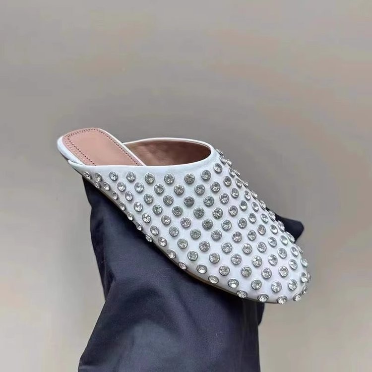 Rhinestone rivet toe cap sandals for women, European and American , women's outer wear shoes image 4