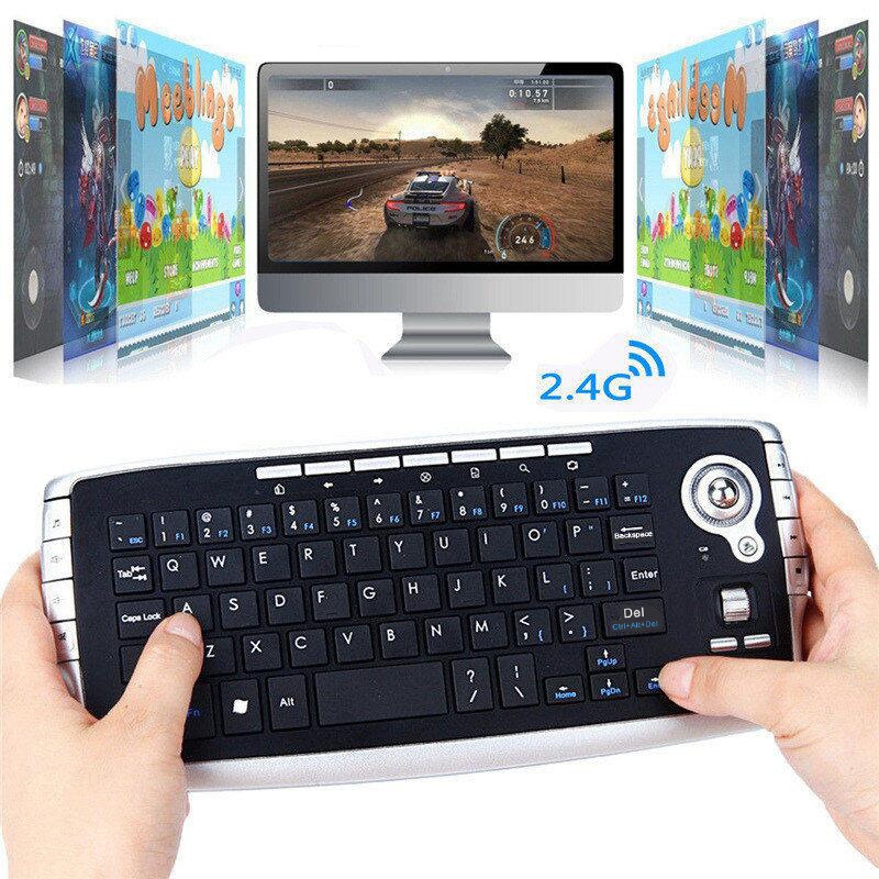 Air Flying Mouse Wireless Track Ball Keyboard Mini 2.4G Wireless Key ...