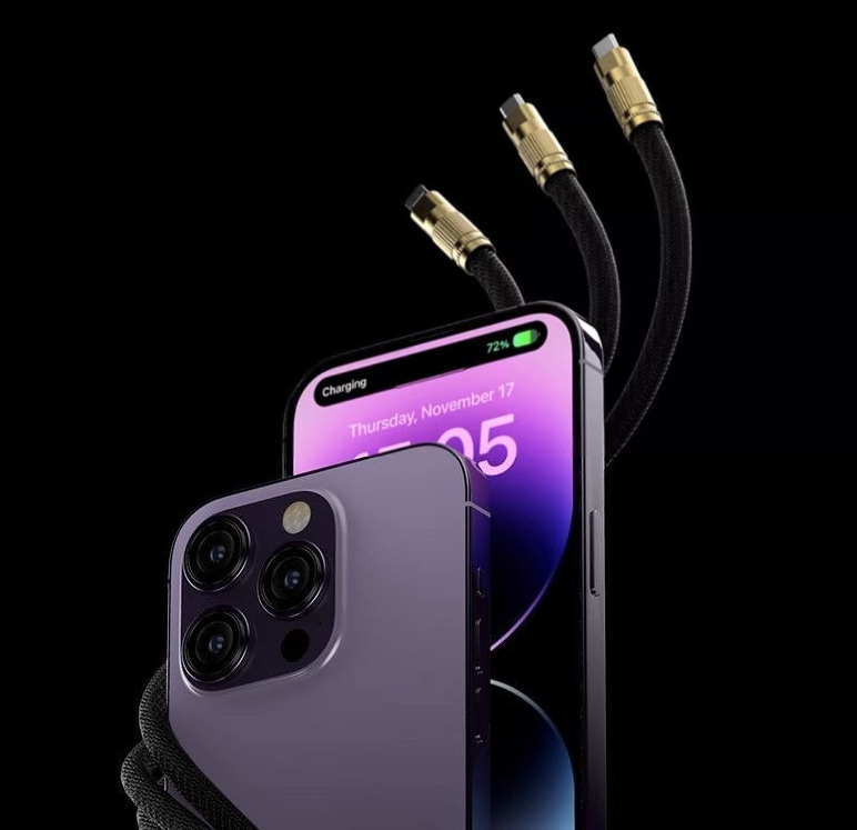 120W Fast-Charging Type-C Cable with 2-Port Splitter 5