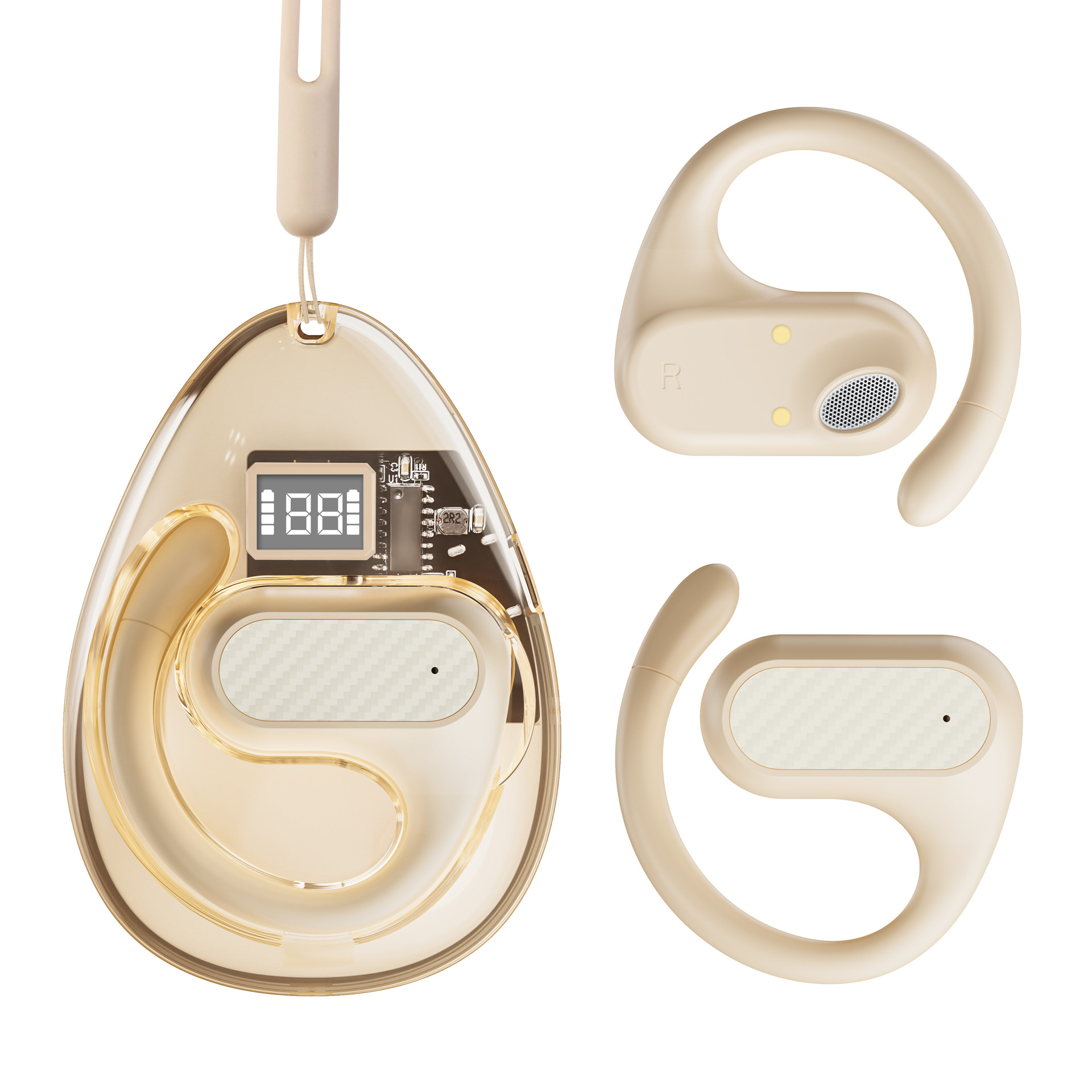 Z68 Pro Transparent Open Bluetooth Earphones 5