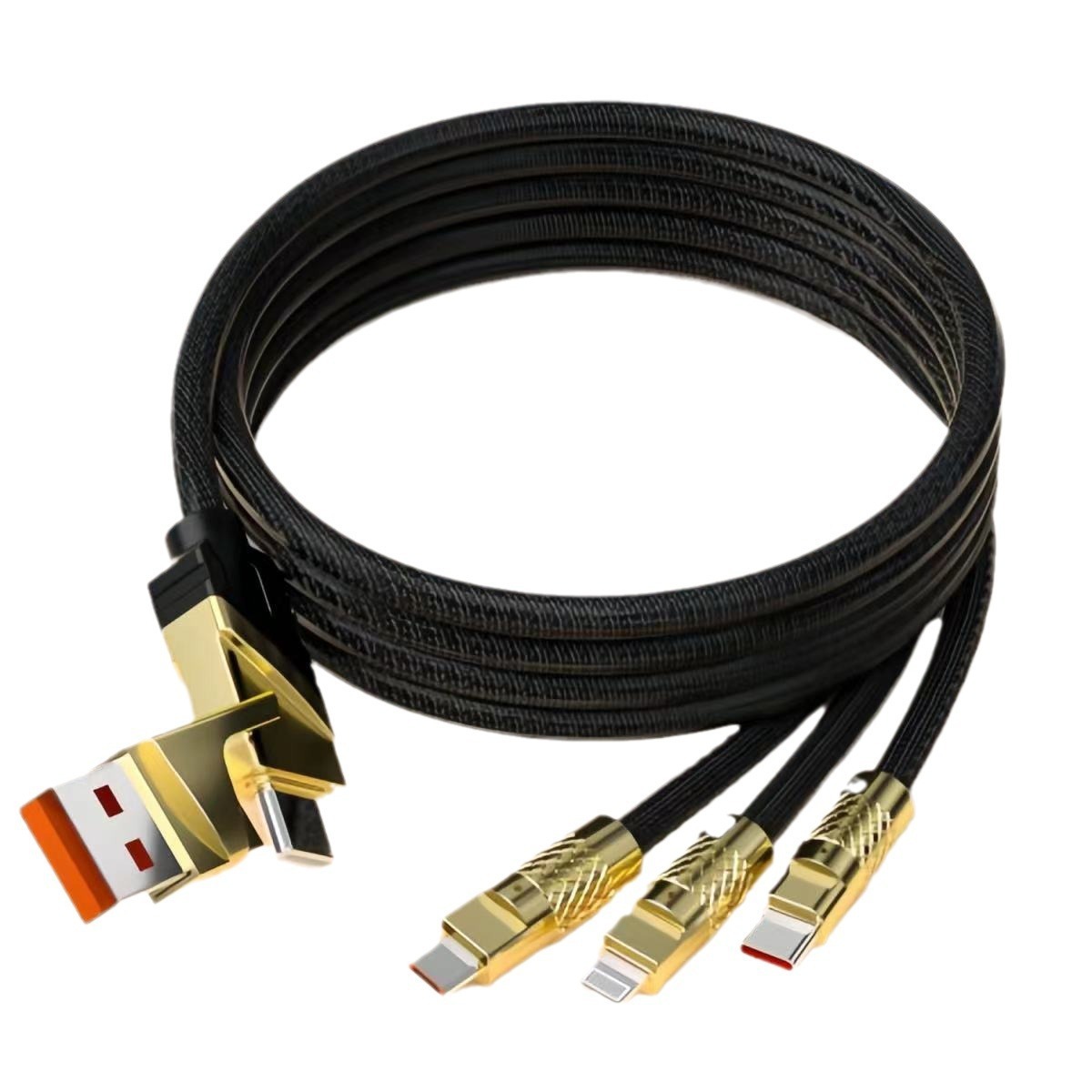 120W Fast-Charging Type-C Cable with 2-Port Splitter