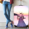 Luggage cover (26"-28") with pier design, dust resistant and elastic.
