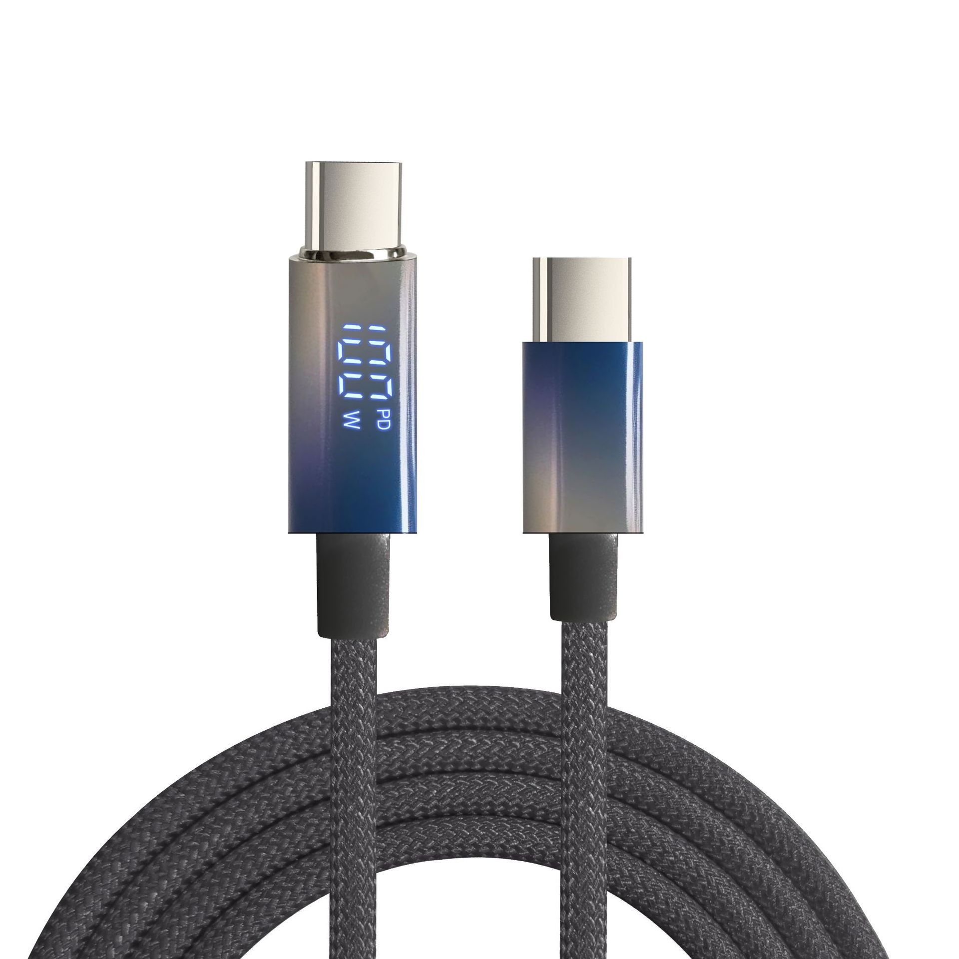 Type-C Fast-Charging Cable with Digital Display, 100W 6