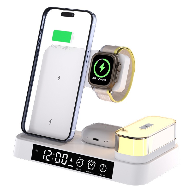 3-in-1 wireless charger multifunctional clock 25W wireless charging suitable for iPhone fast