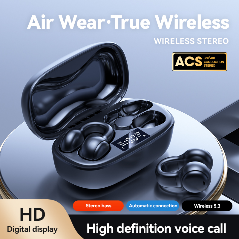 M38 wireless ear clip Bluetooth earphones with long battery life and noise reduction, bone