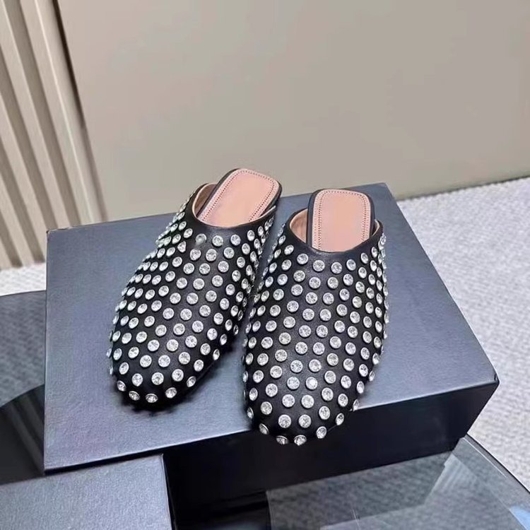 Rhinestone rivet toe cap sandals for women, European and American , women's outer wear shoes image 7