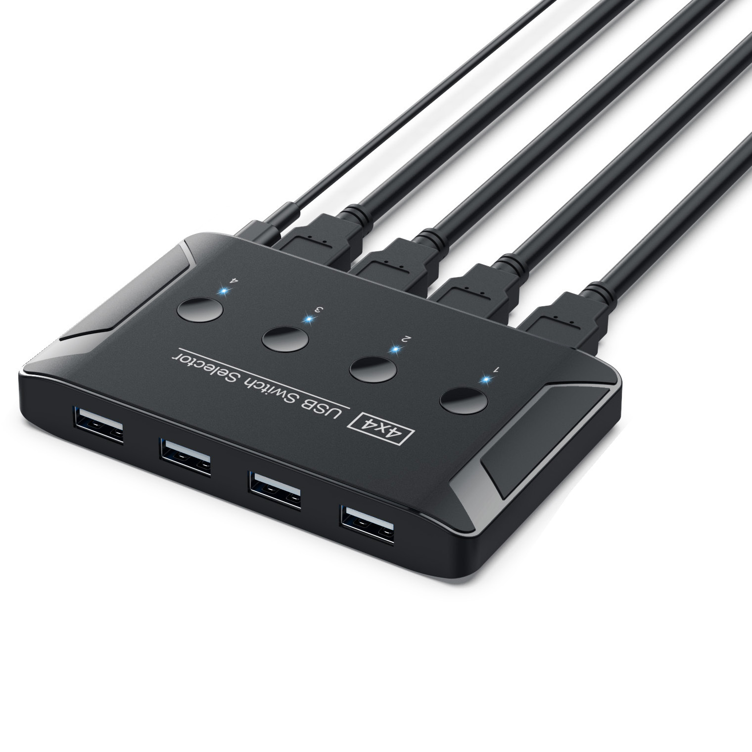 USB 3.0 multi interface four in four out hub printer sharer multi computer shared switch