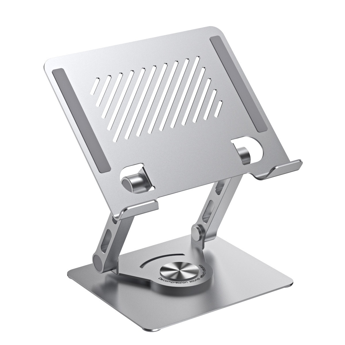 Dual arm support tablet stand with infinite adjustment, rotation, folding, heat dissipation, gaming