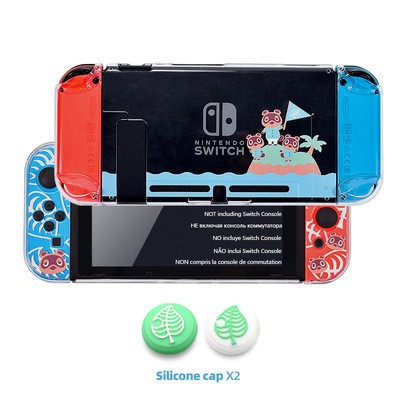 Crystal Protective Case for Switch – Clear PC Shell, Cute Animal Forest Bear Des