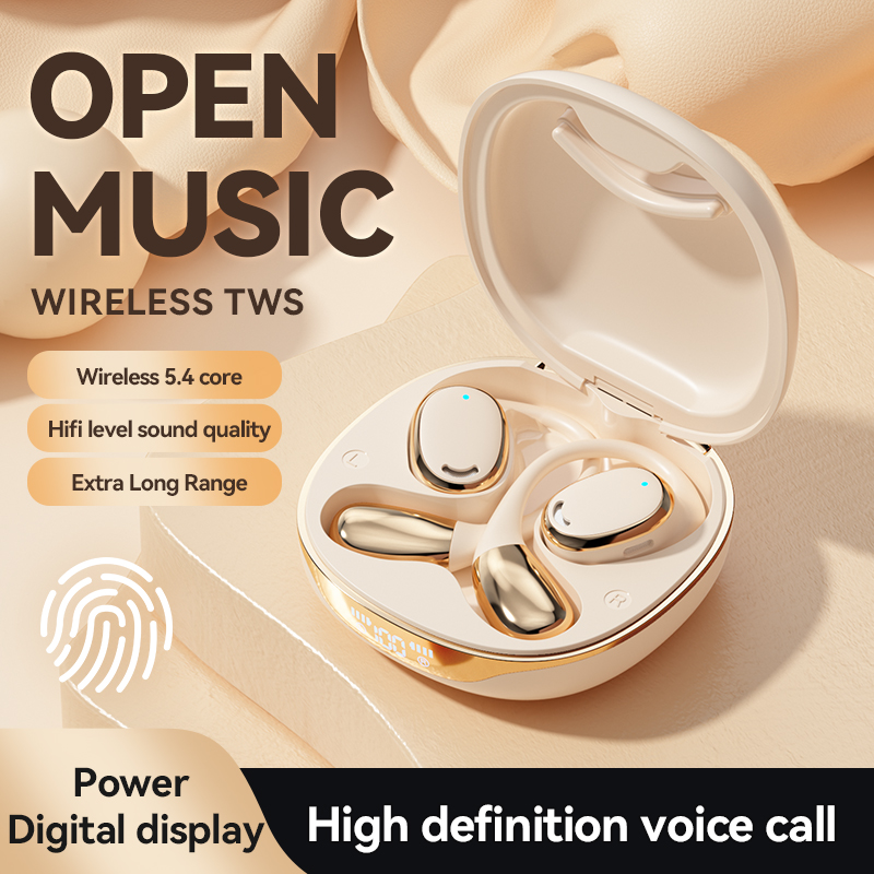 Bone conduction wireless Bluetooth earphones with ultra long battery life, noise reduction, no in