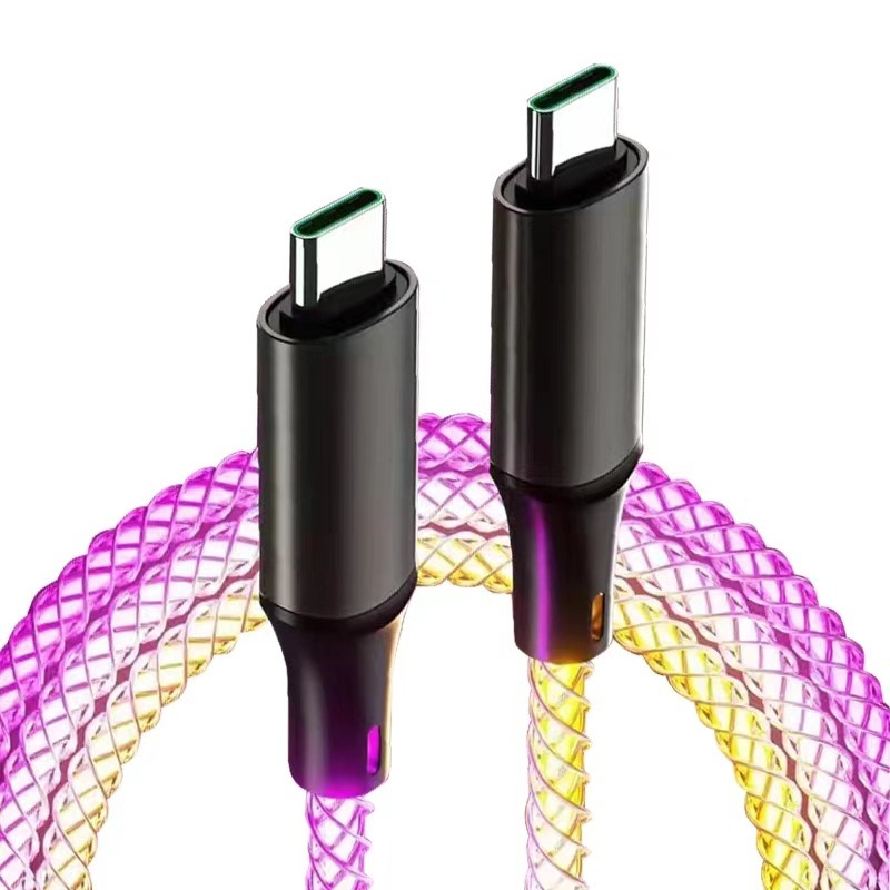 Glowing Fast-Charging Cable for Car, PD60W