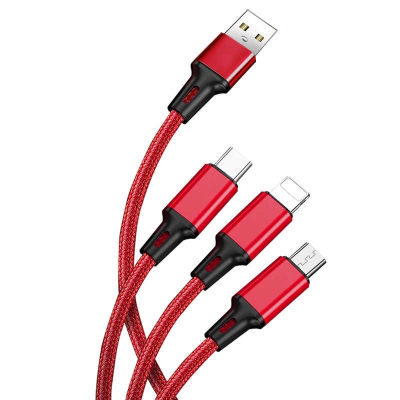3-in-1 Fast-Charging Cable (1-to-3 Split) 3