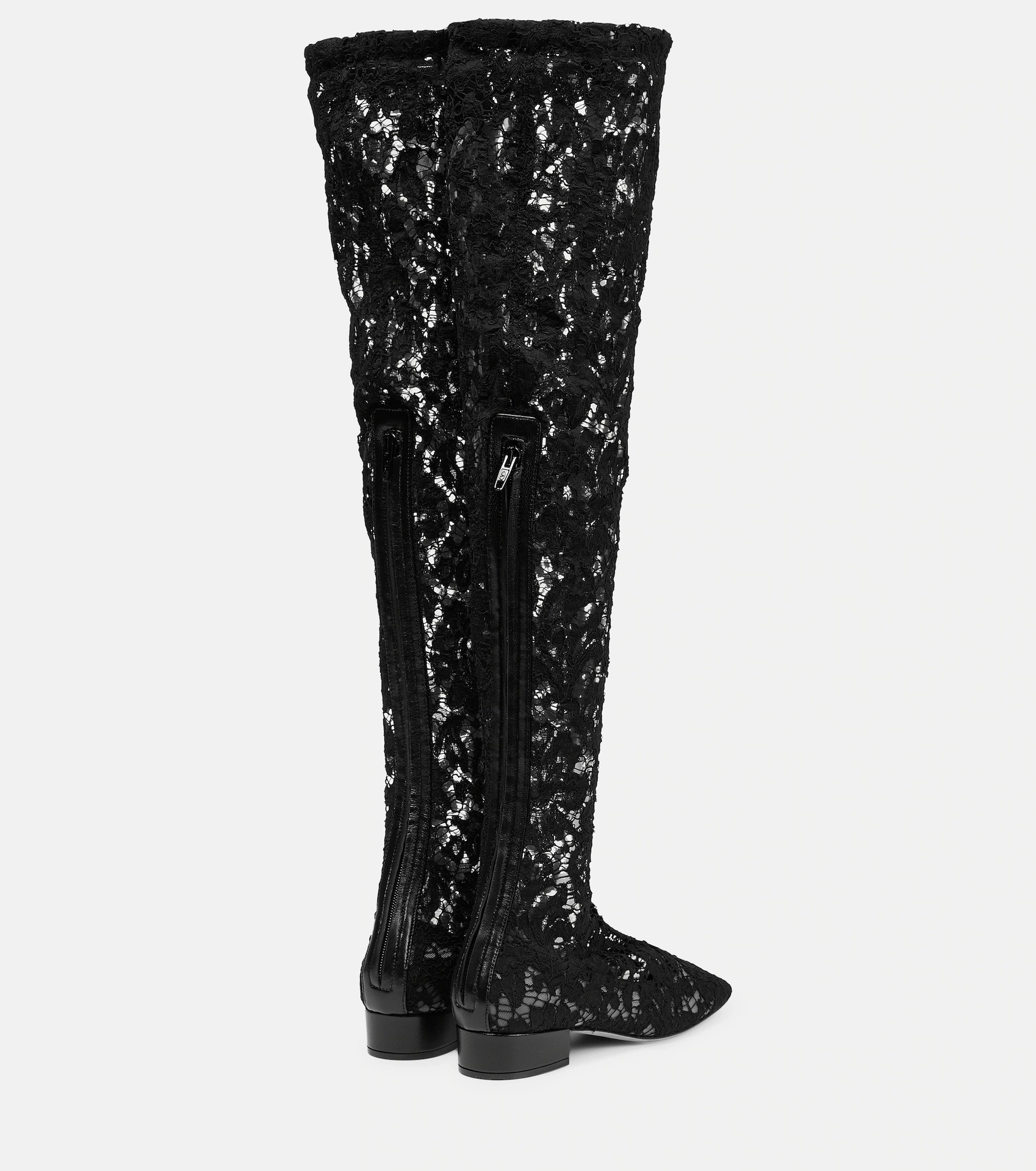 Brand Spring Autumn Low Square Heel Round Toe Black Sexy Over The Knee Boots Dress Party Casual Shoes image 3