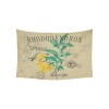 Cotton Linen Tapestry 60x40 with botanical design and "RHODODENDRON" text