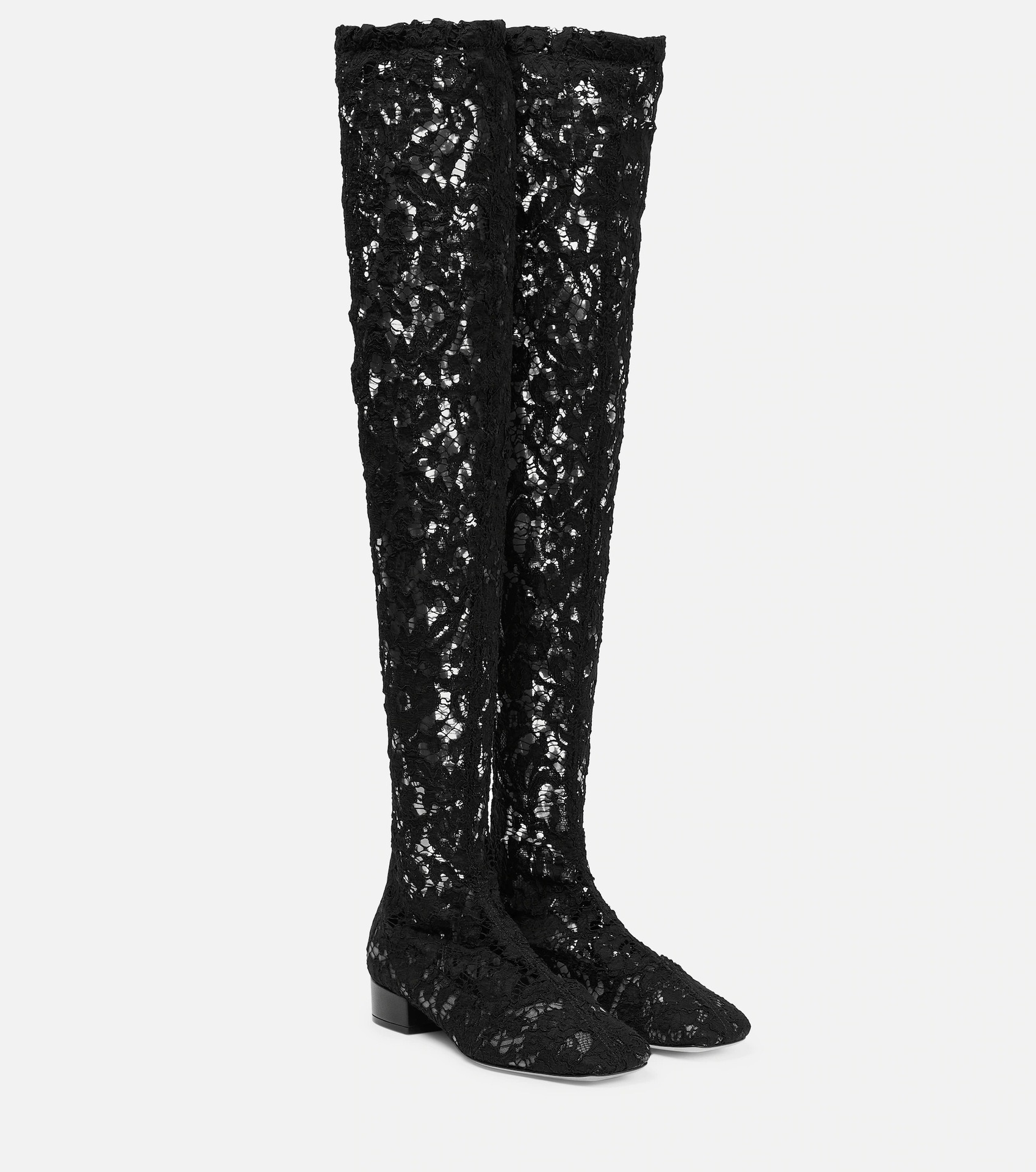 Brand Spring Autumn Low Square Heel Round Toe Black Sexy Over The Knee Boots Dress Party Casual Shoes image 5