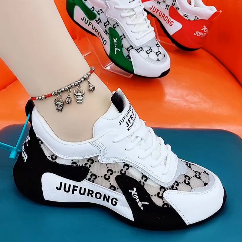 Men's and women's casual shoes women's shoes color blocked mesh shoes breathable and lightweight running shoes image 10