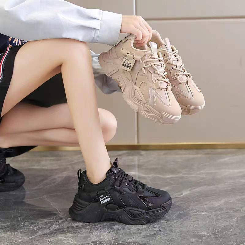 Versatile height increasing sports shoes for women thick soled breathable running shoes for women image 10