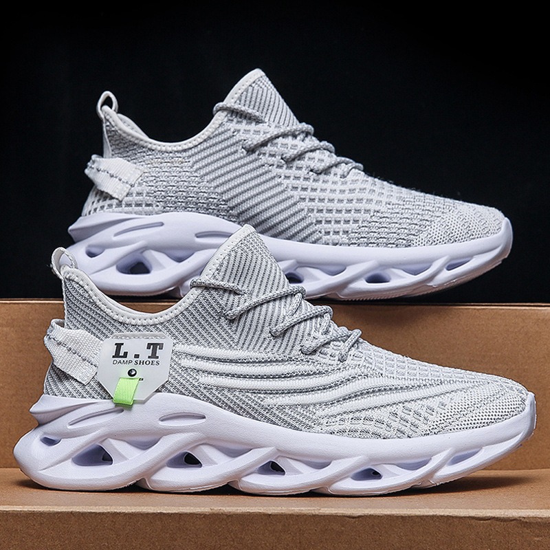 Versatile sports running leisure odor proof breathable mesh shoes for men image 4