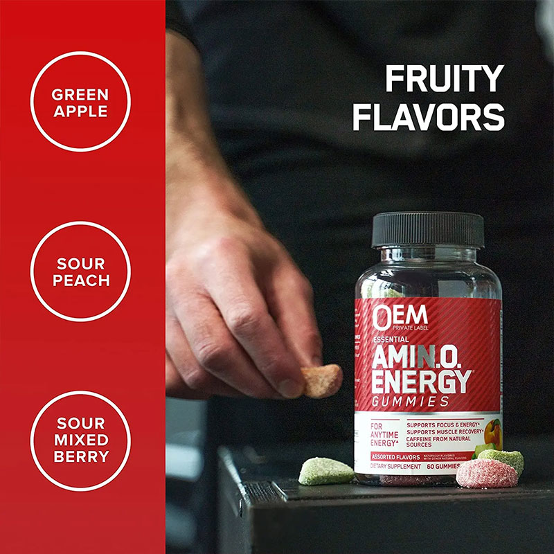 Three flavor variants — Green Apple, Sour Peach, Sour Mixed Berry