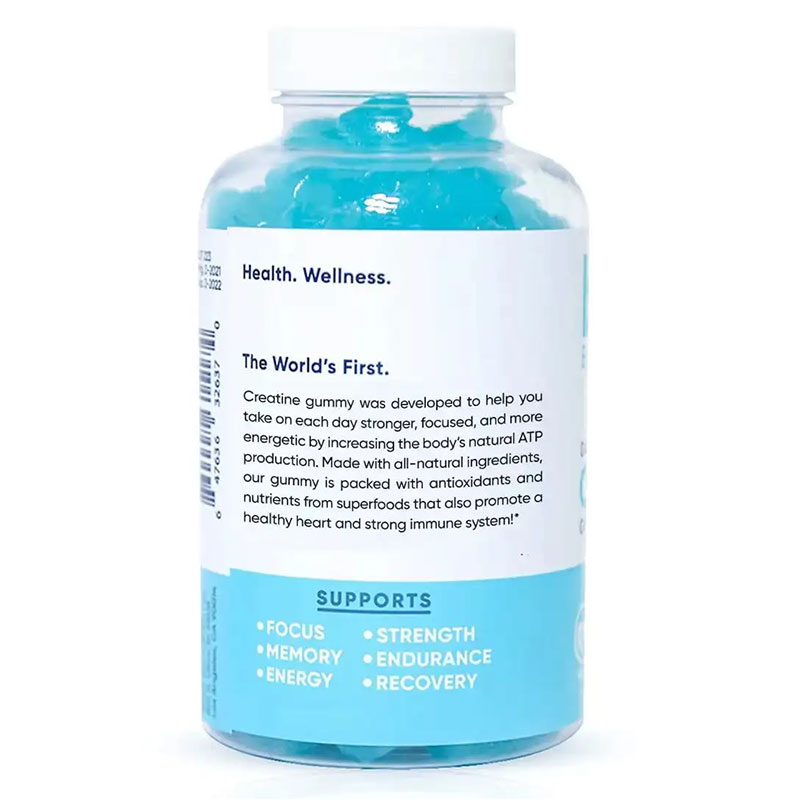 Back of the bottle showing clean ingredient list and four certification icons, emphasizing purity