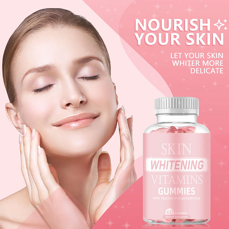 Woman with luminous, radiant skin touching her face, eyes closed in contentment, symbolizing the transformation to glowing complexion