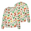 Unisex Family Photo Sweater in large sizes, holiday pattern, perfect for family gatherings and photos.