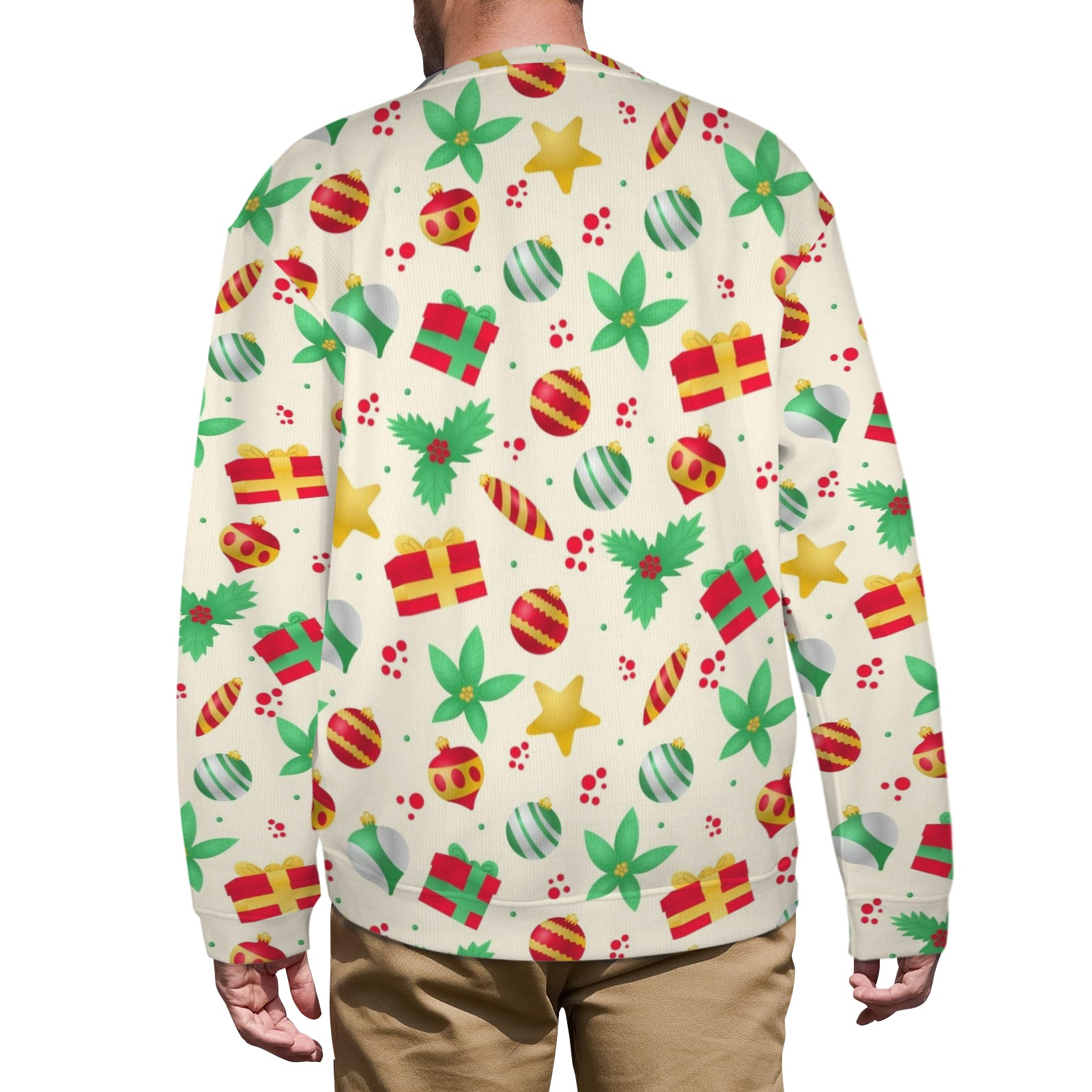 Unisex Personalized Family Photo Sweater, festive holiday pattern, available in plus sizes.