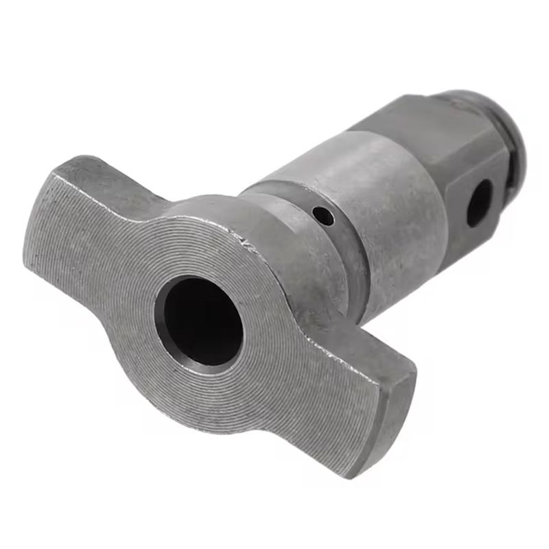 Cordless driver anvil area on a workbench showing worn drive end