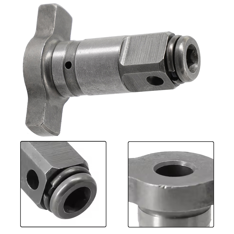 Replacement anvil shaft set laid out for a driver repair