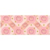 Pink floral gift wrapping paper roll, ideal for birthdays and holidays. All-over pattern for custom gift wrapping.