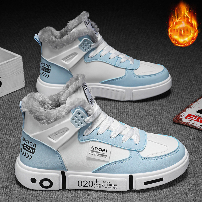 Winter Slippers Warm Men Shoes Waterproof Non-Slip Plush Sneakers Male shoes Boots Men Sneakers Winter image 5