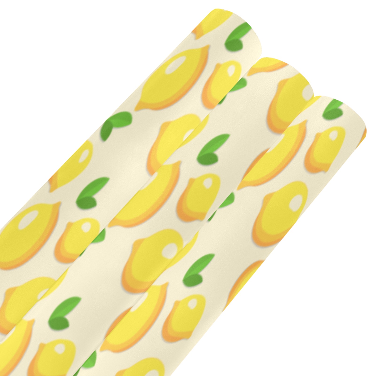 Lemon pattern gift wrapping paper rolls, 58x22.8 inches, perfect for birthday gifts and parties.