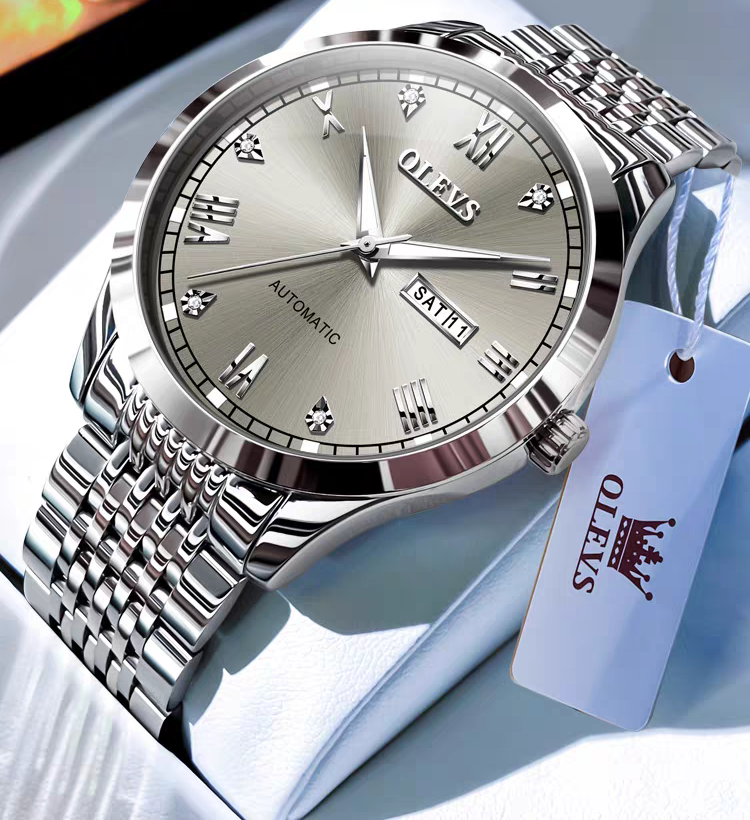 Men's Watch Men's Mechanical Watch Fully Automatic Simple Wind Waterproof Night Light