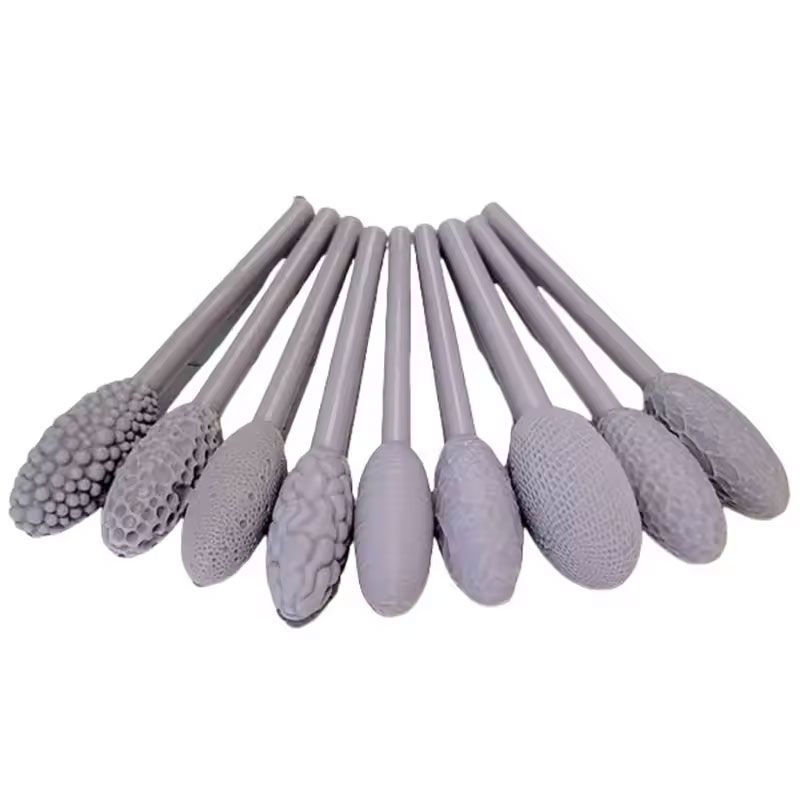 9 - piece Clay Art Texture Tool Sets. Includes Pattern Rollers for Modeling, Embossing Plaids with