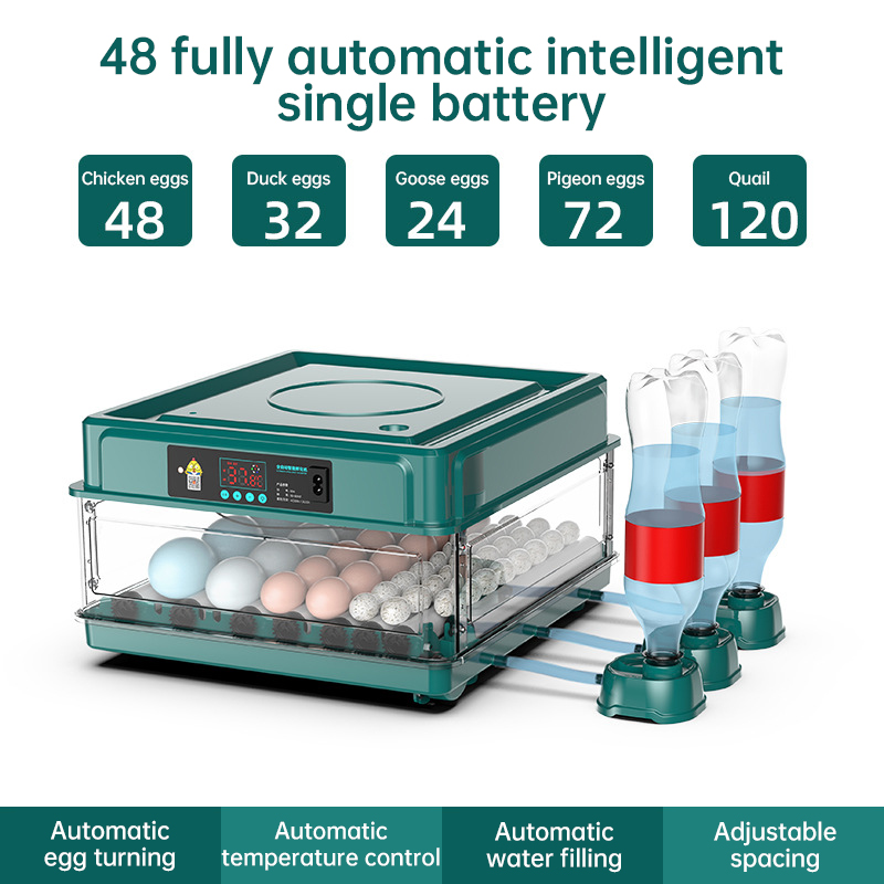 9 - 48 Egg Incubator: Automatic Egg - Turning & Humidity Monitoring. Duck Incubator with Auto
