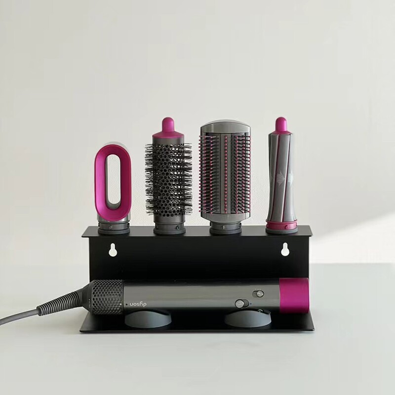 Non - Perforated Hair Dryer Holder. Also for Straighteners & Curling Irons. Ideal for Bathroom