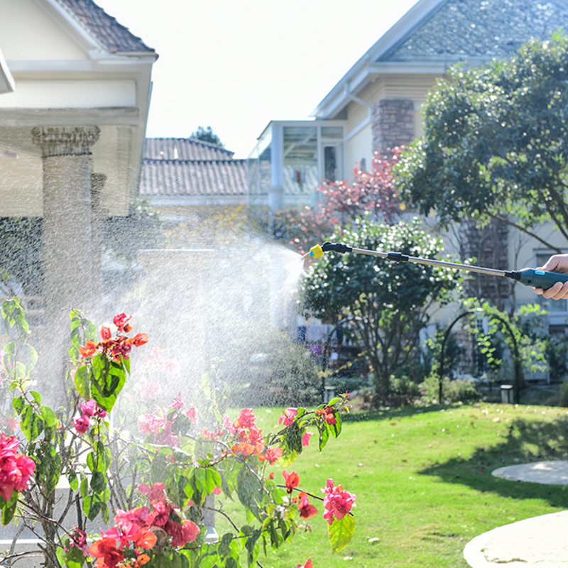 2400mAh Portable Electric Sprayer Wand. 3 nozzles, high - pressure, for garden plant watering