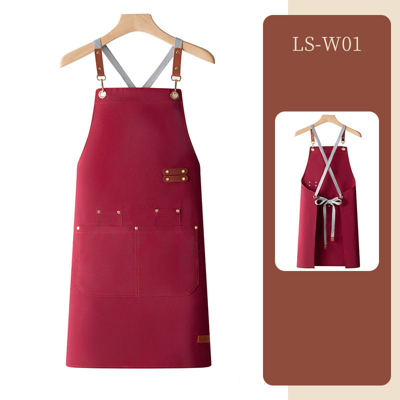 Waterproof apron customized logo printing for catering
