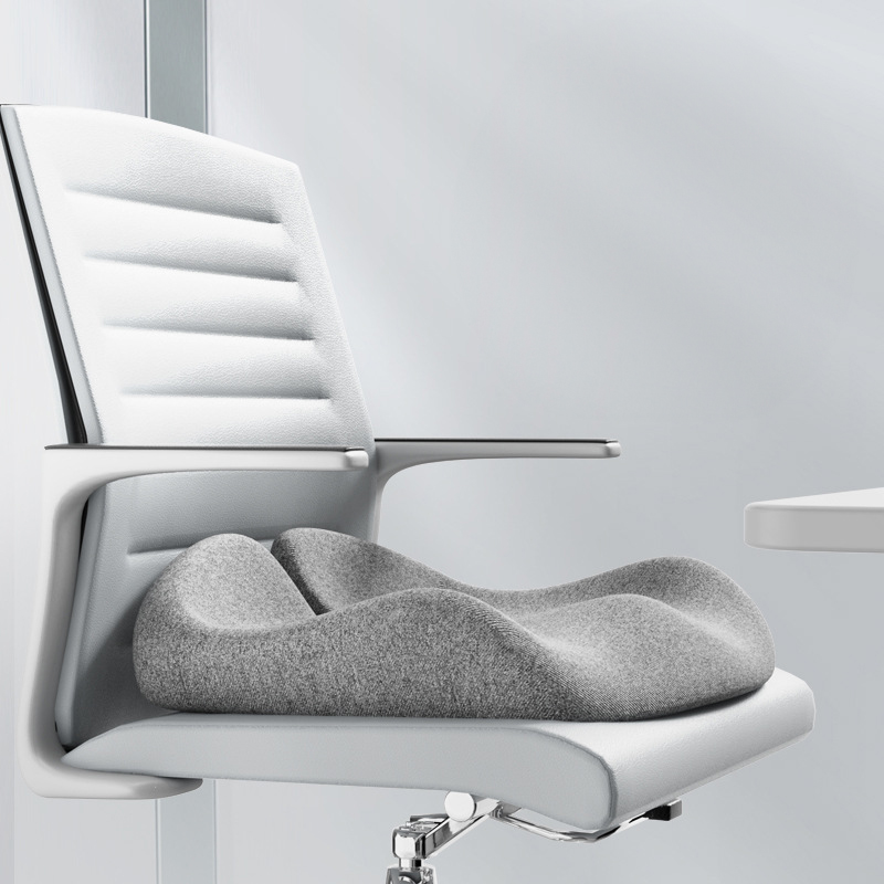 Memory Foam Coccyx Cushion. Alleviates tailbone/sciatica/back pain. Non - slip for office/car seats