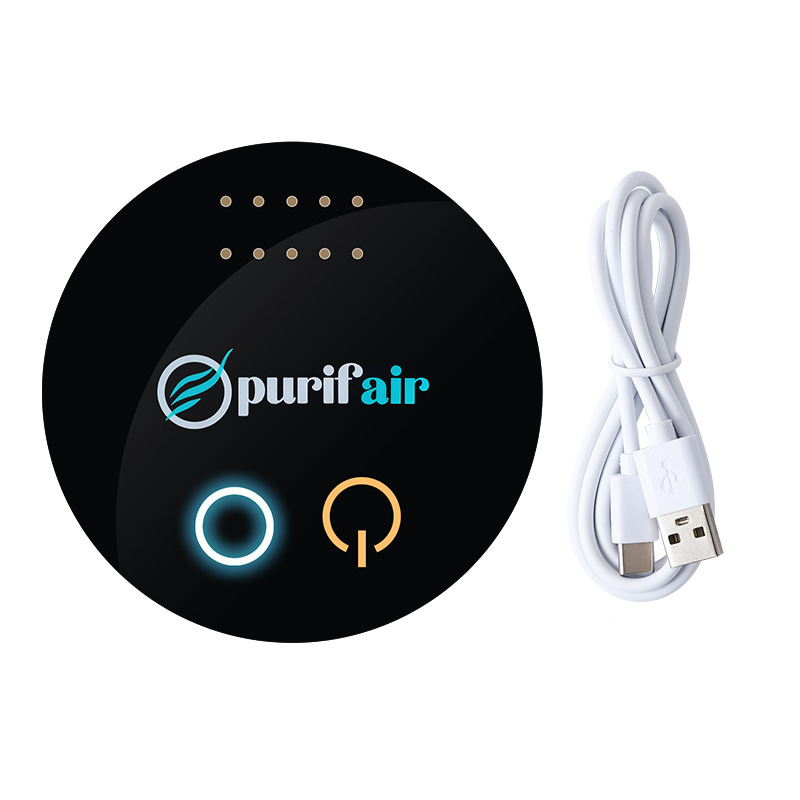 Compact purifier placed in a small room used for daily odor control