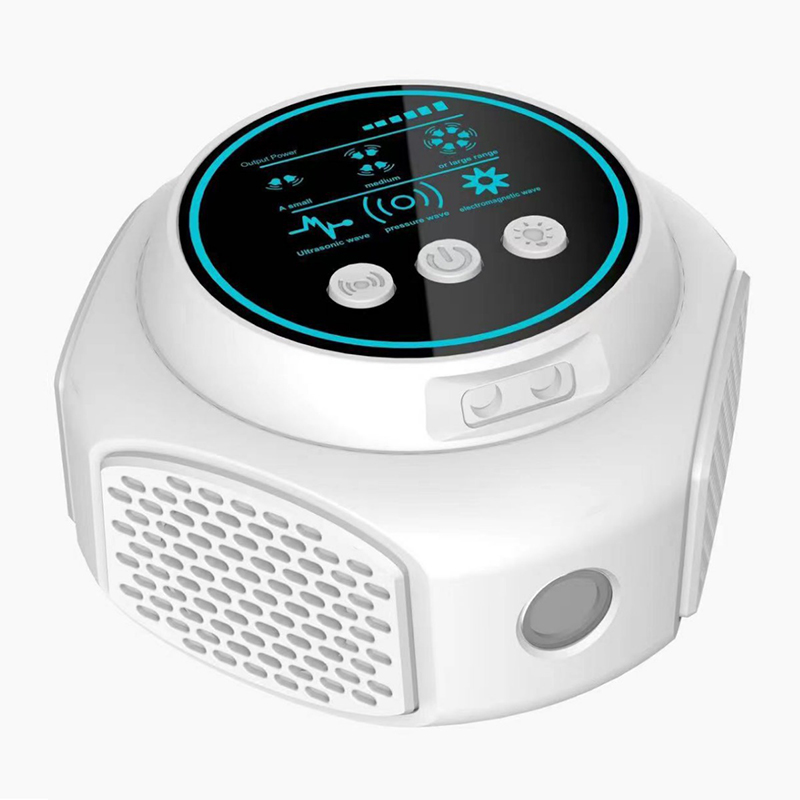 4-in-1 ultrasonic rodent repellent, 360° electronic rat repellent, repels indoor flies, cockroaches