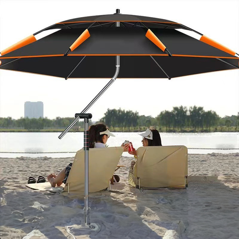 360° adjustable fishing sun umbrella: anti-UV, rainproof, portable large outdoor shade