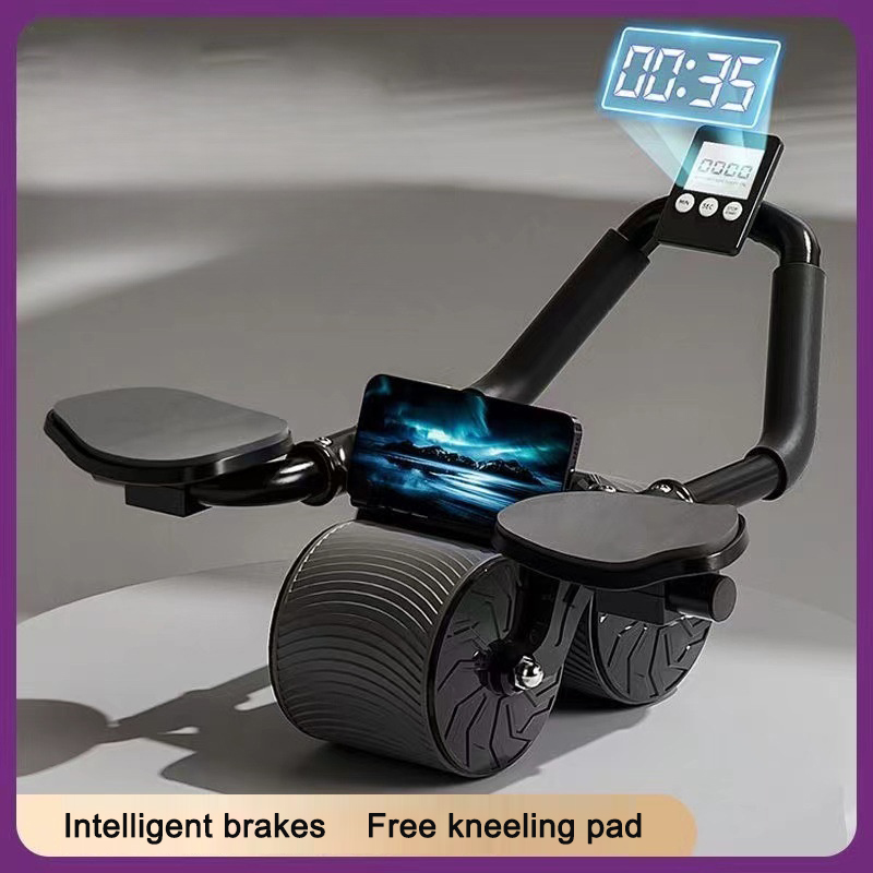 Automatic rebound abdominal compression and abdominal muscle training equipment for both men and