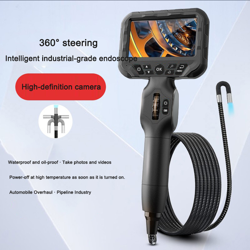 Industrial endoscope 360 degree rotation 6mm high-definition camera for sewer detection