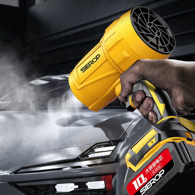 Storm machine brushless lithium battery brushed leaf blowing dust blower high-power wireless car