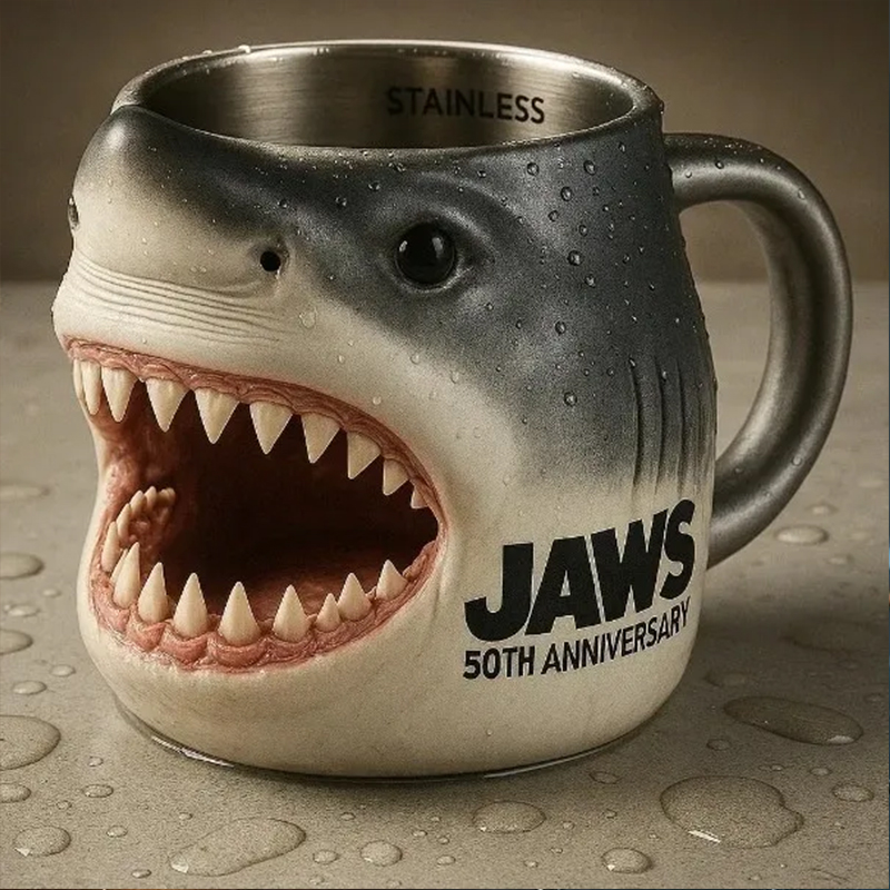 3D Shark Mug - Ocean-Themed Decor Gift for Fans & Collectors