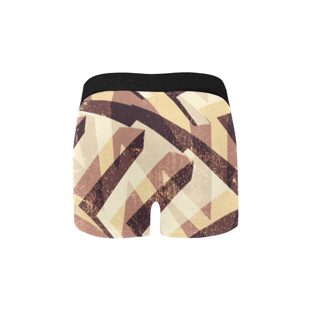 Custom Men's All Over Print Boxer Briefs Made In Queens USA back