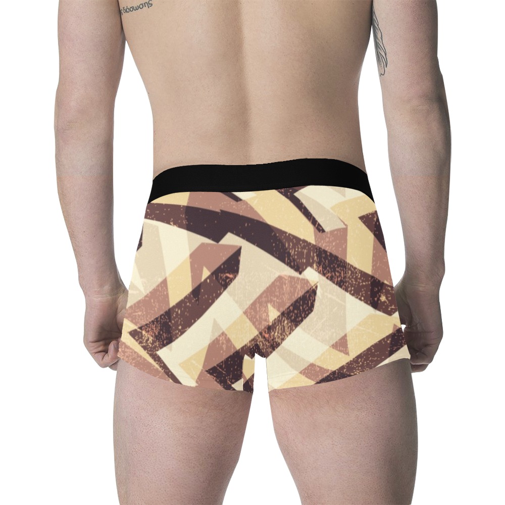 Custom Men's All Over Print Boxer Briefs Made In Queens USA back